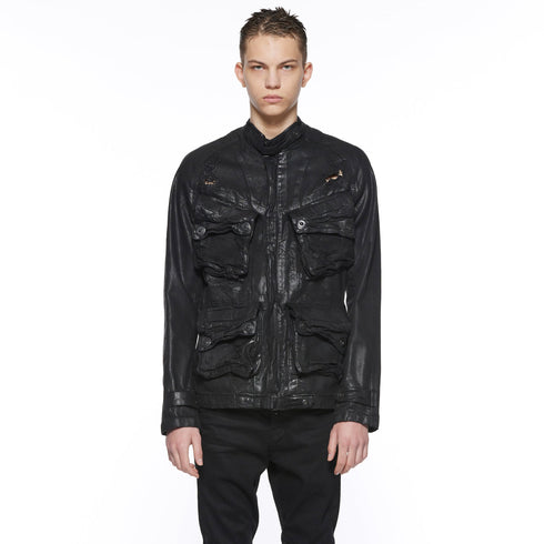 JULIUS 917BLM1-C Black / Gas Mask Jacket